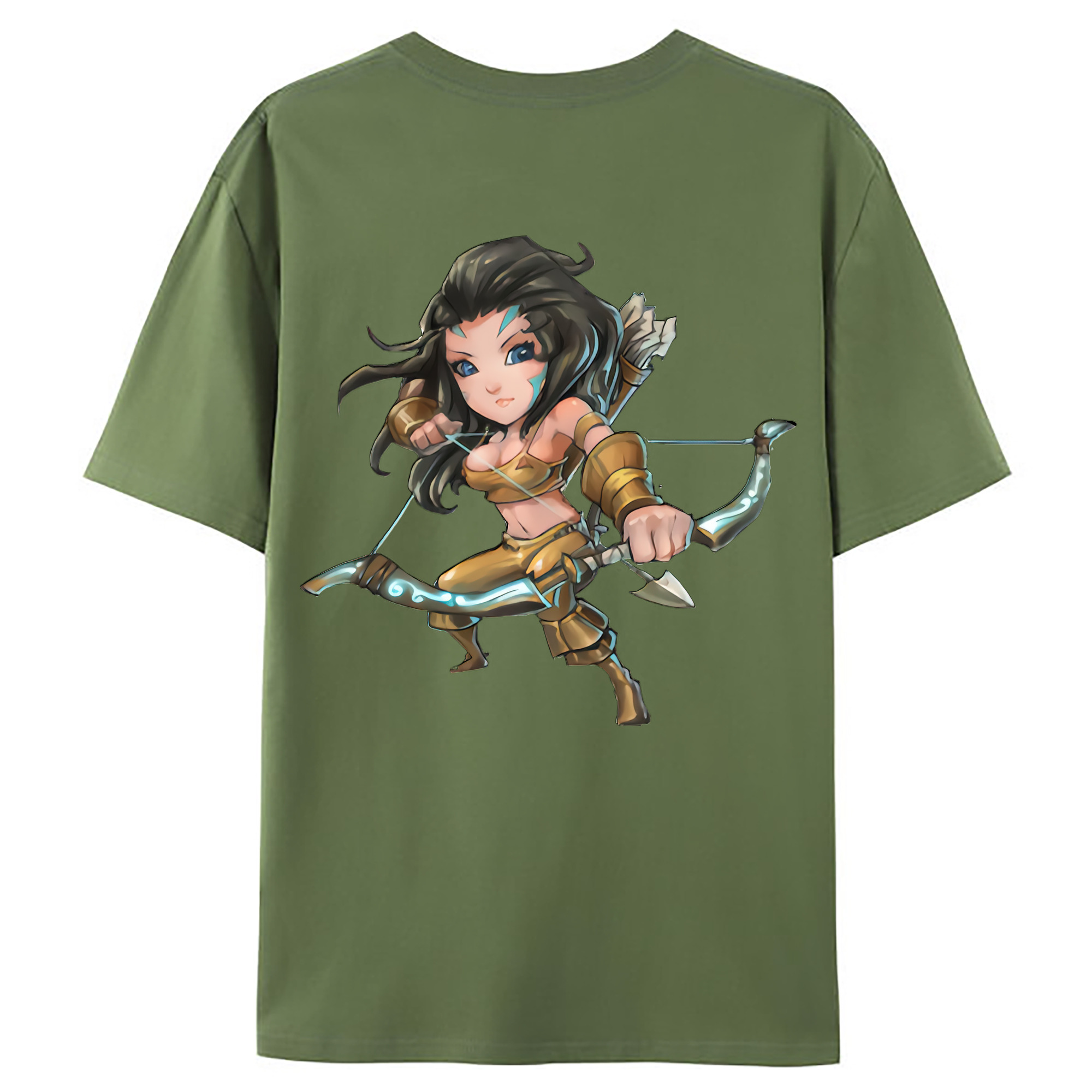 （画像用） リーグ・オブ・レジェンド League of Legends LOL 綿100％ メンズ半袖Tシャツ（バックプリント） 通気性